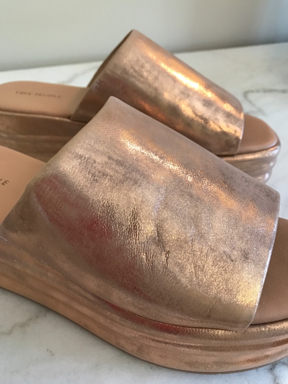 🆕 RETRO ROSE GOLD FREE PEOPLE HARBOR FLATFORM - Picture 14 of 15